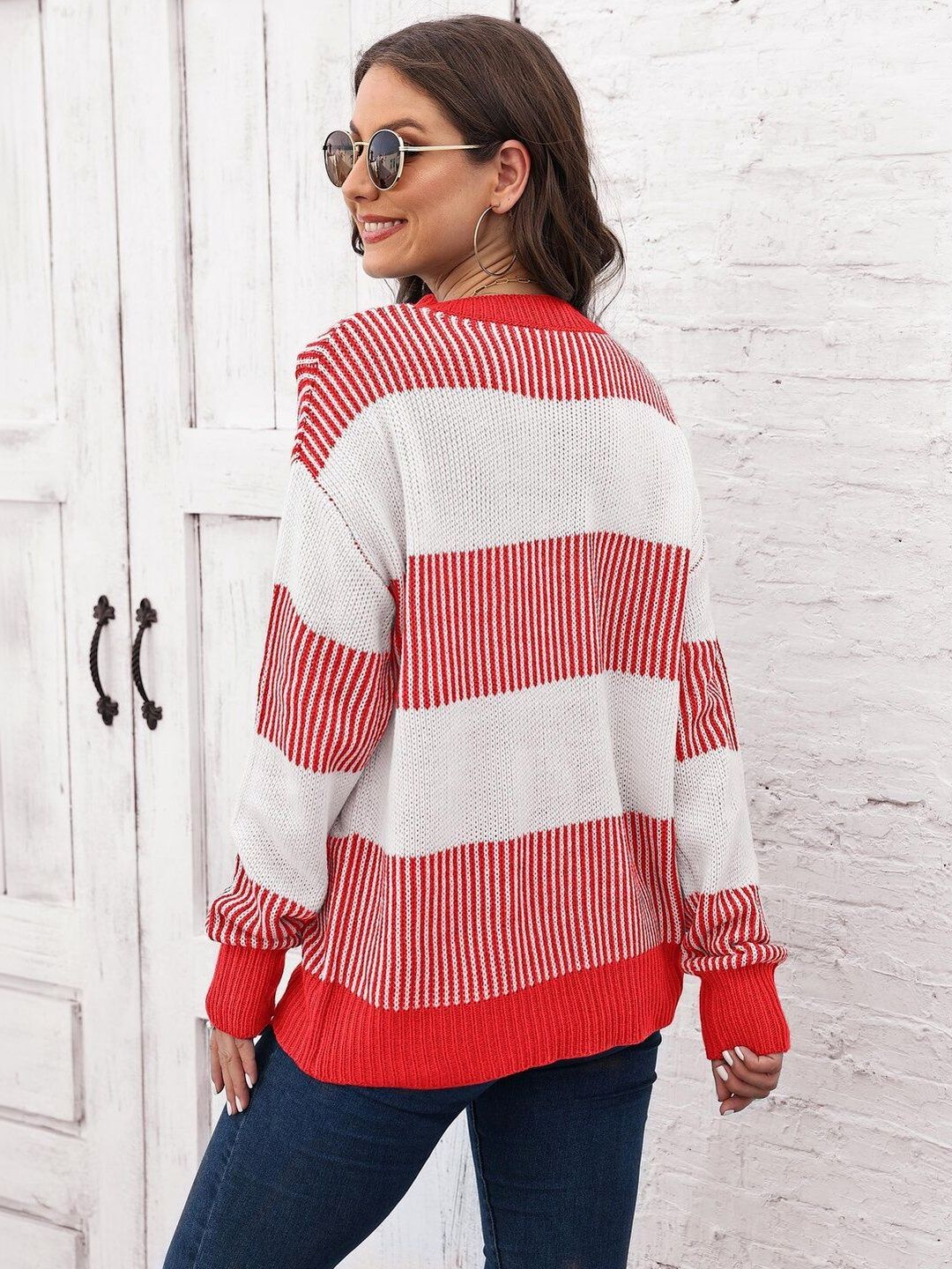 Women Striped Pullover