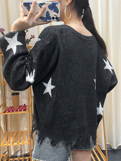 Women's Nowi Women Printed Pullover With Fringed Detail