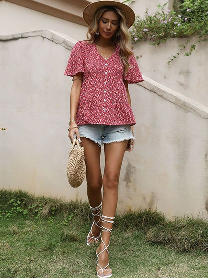 Women Floral Printed Casual Shirt
