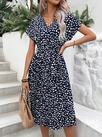 Print Fit & Flare Midi Dress