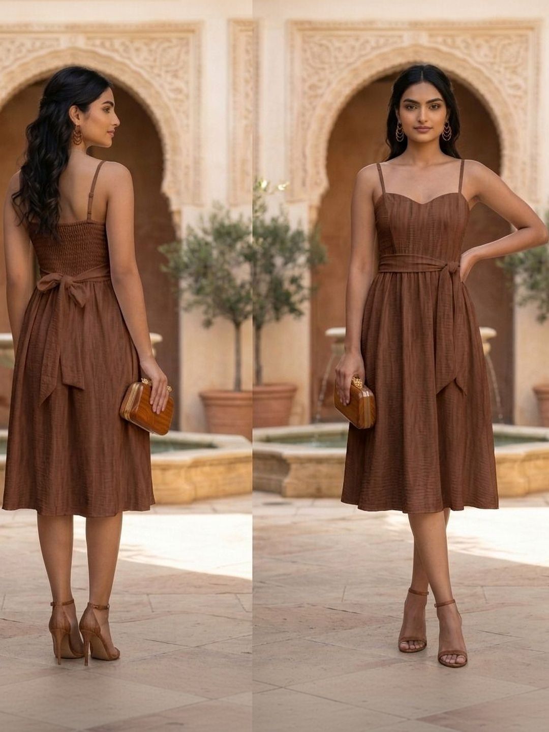 Fit & Flare Midi Dress