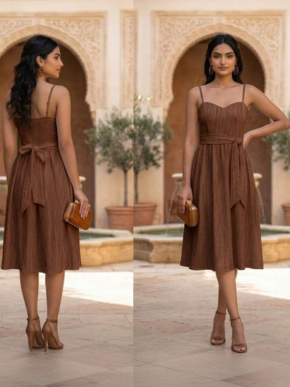 Fit & Flare Midi Dress