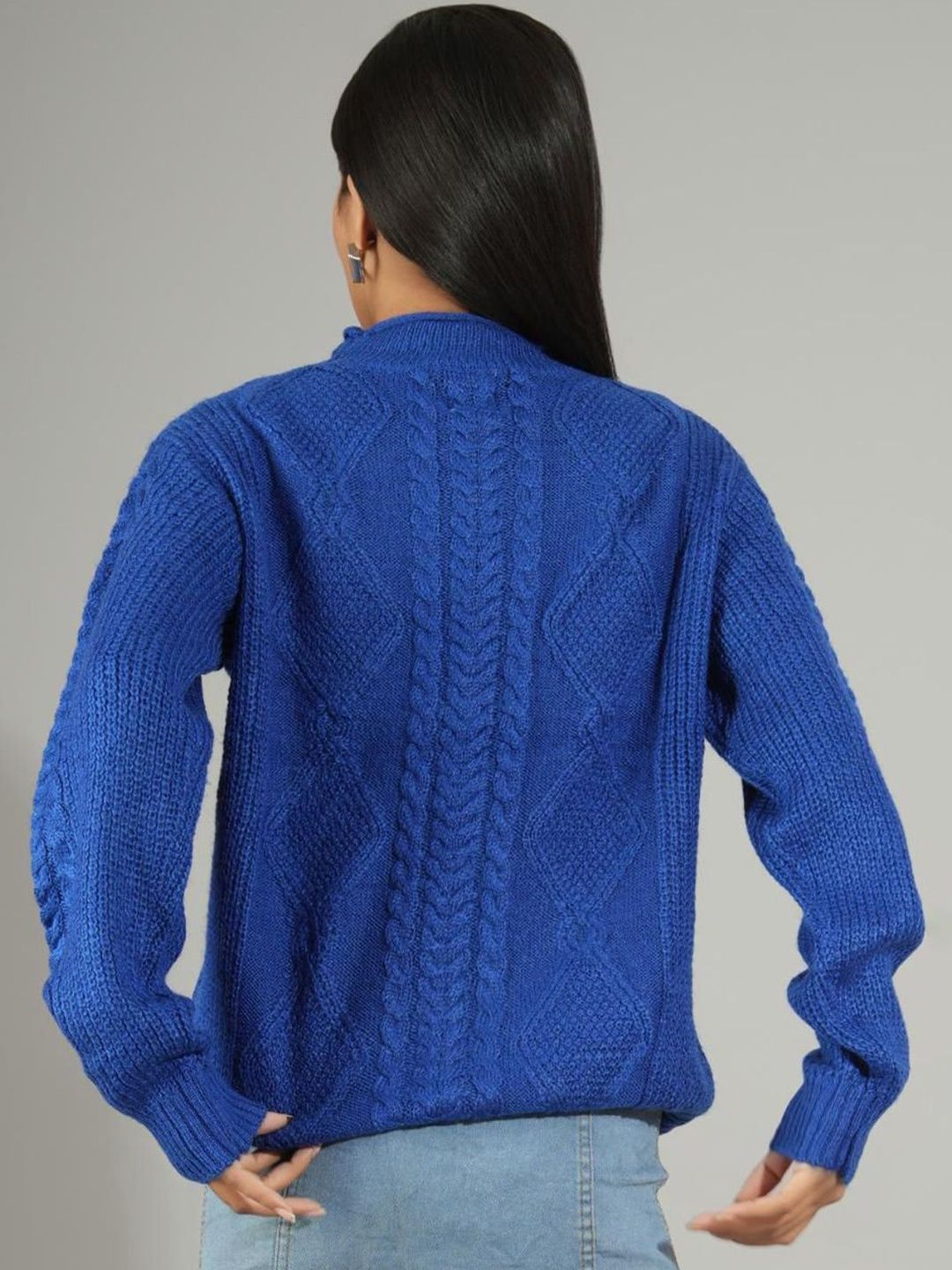 NOWI Women Cable Knit Woollen Pullover