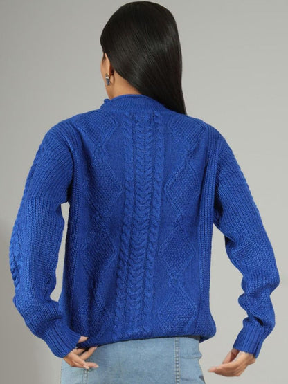 NOWI Women Cable Knit Woollen Pullover