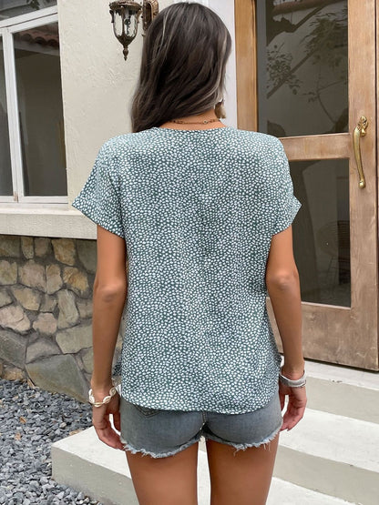 Floral Print Cotton Top