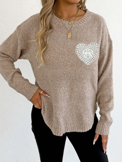 Women Pullover with Embroidered Detail