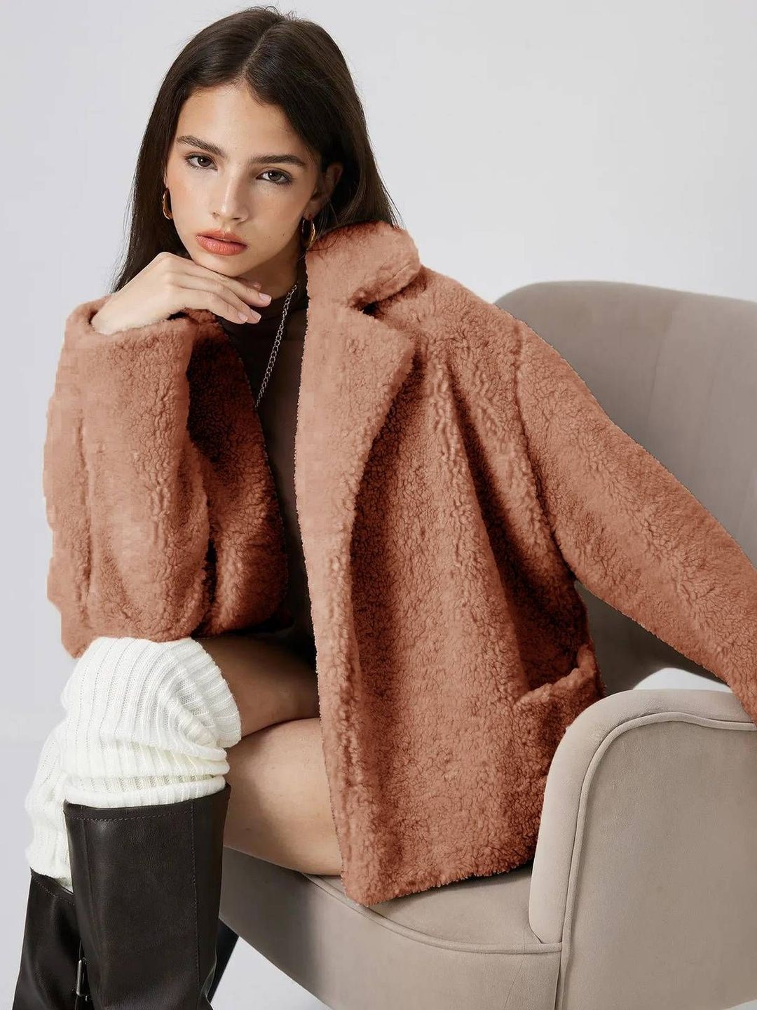 Women Open Front Jacket