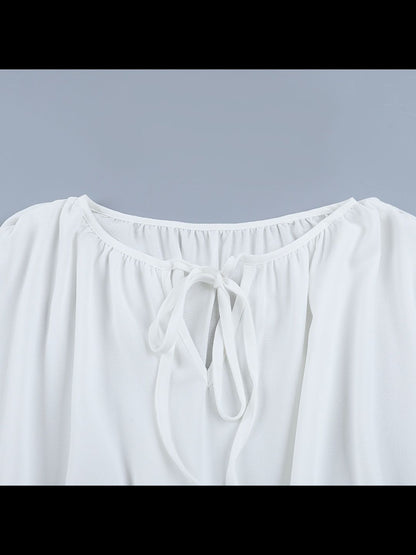 NOWI Ruffled Fit & Flare Mini Dress