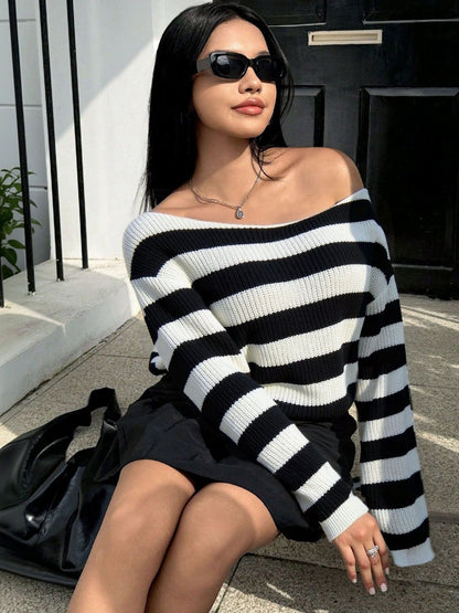 NOWI Women Striped Pullover