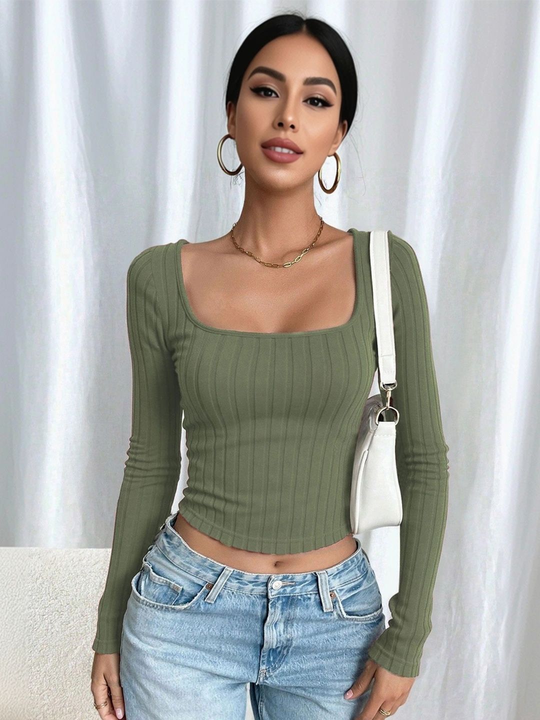 Crop Top Style 143 - Nowi Korean Fashion