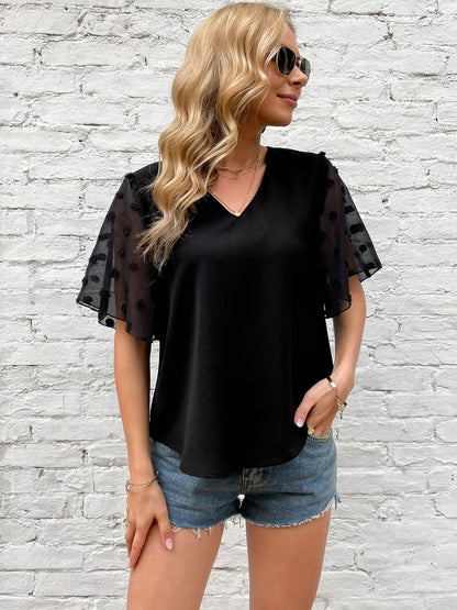 Flutter Sleeve Top