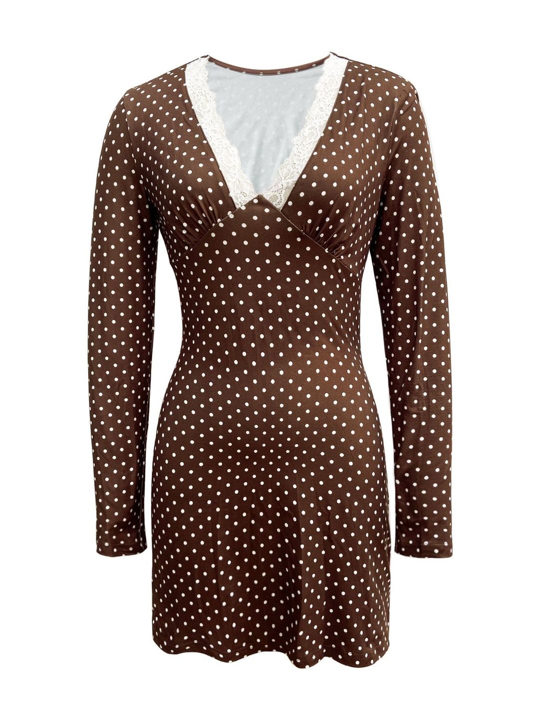 NOWI Polka Dot Print Bodycon Dress