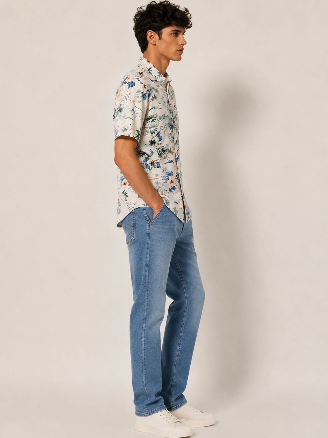 Men Standard Floral Printed Casual Shirt
