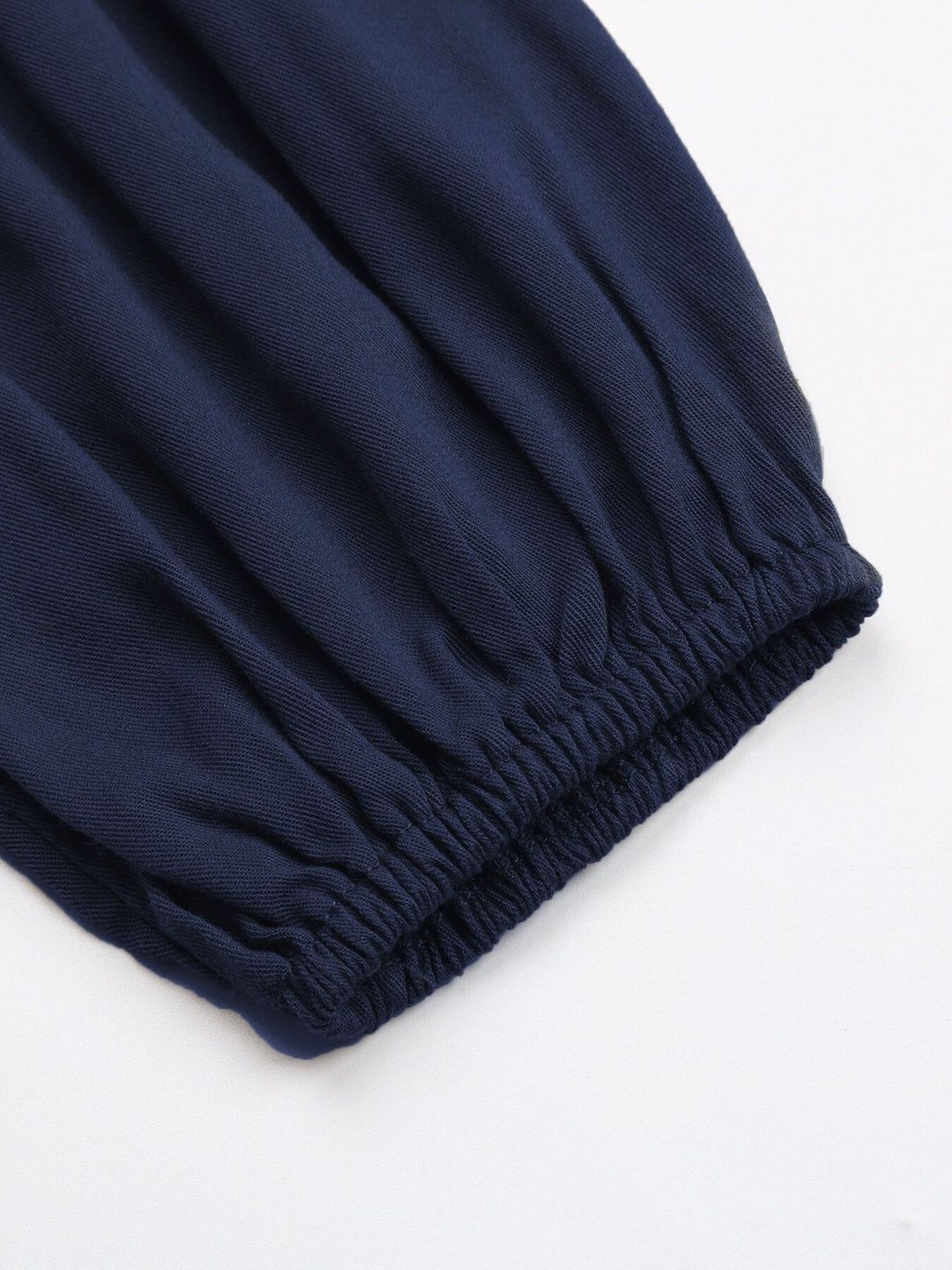 Women's Blue Nowi Puff Sleeve A-Line Dress
