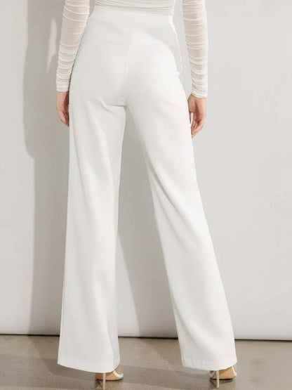 Women Modern Fit Office Wear Straight Pants Trousers