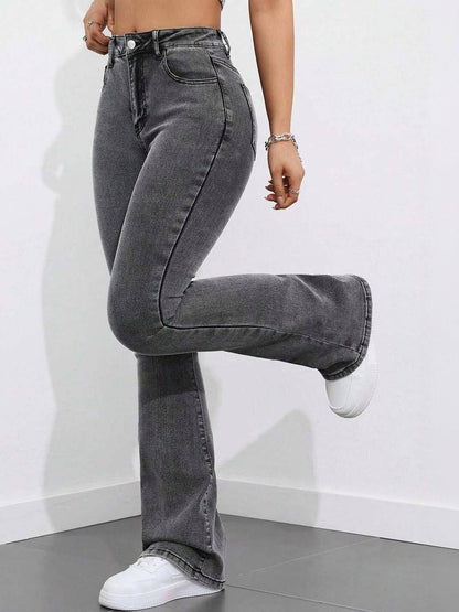 Women Bootcut High-Rise Light Fade Stretchable Jeans