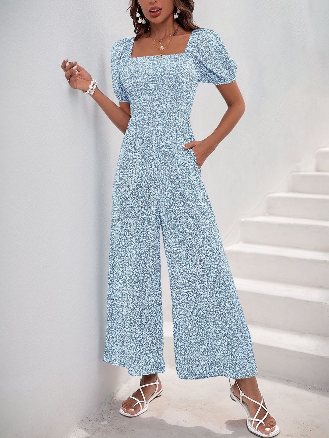 Printed Basic Jumpsuit