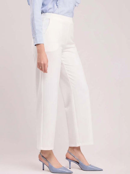 Women Straight Fit Wrinkle Free Trousers