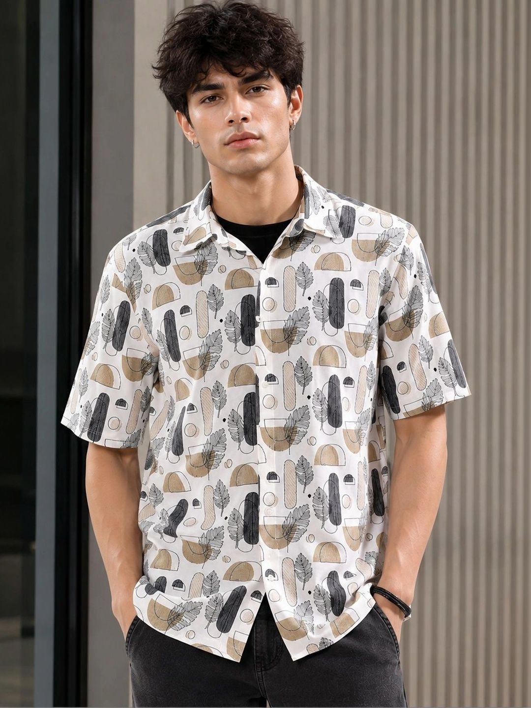 Men Printed Casual Shirt