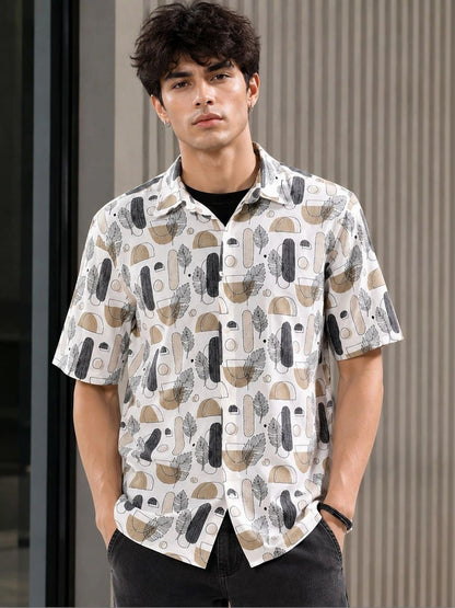 Men Printed Casual Shirt