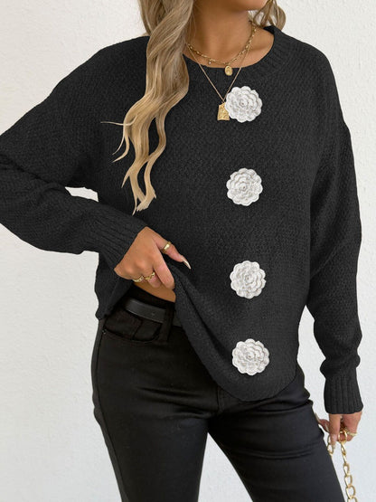 Women Pullover with Applique Detail