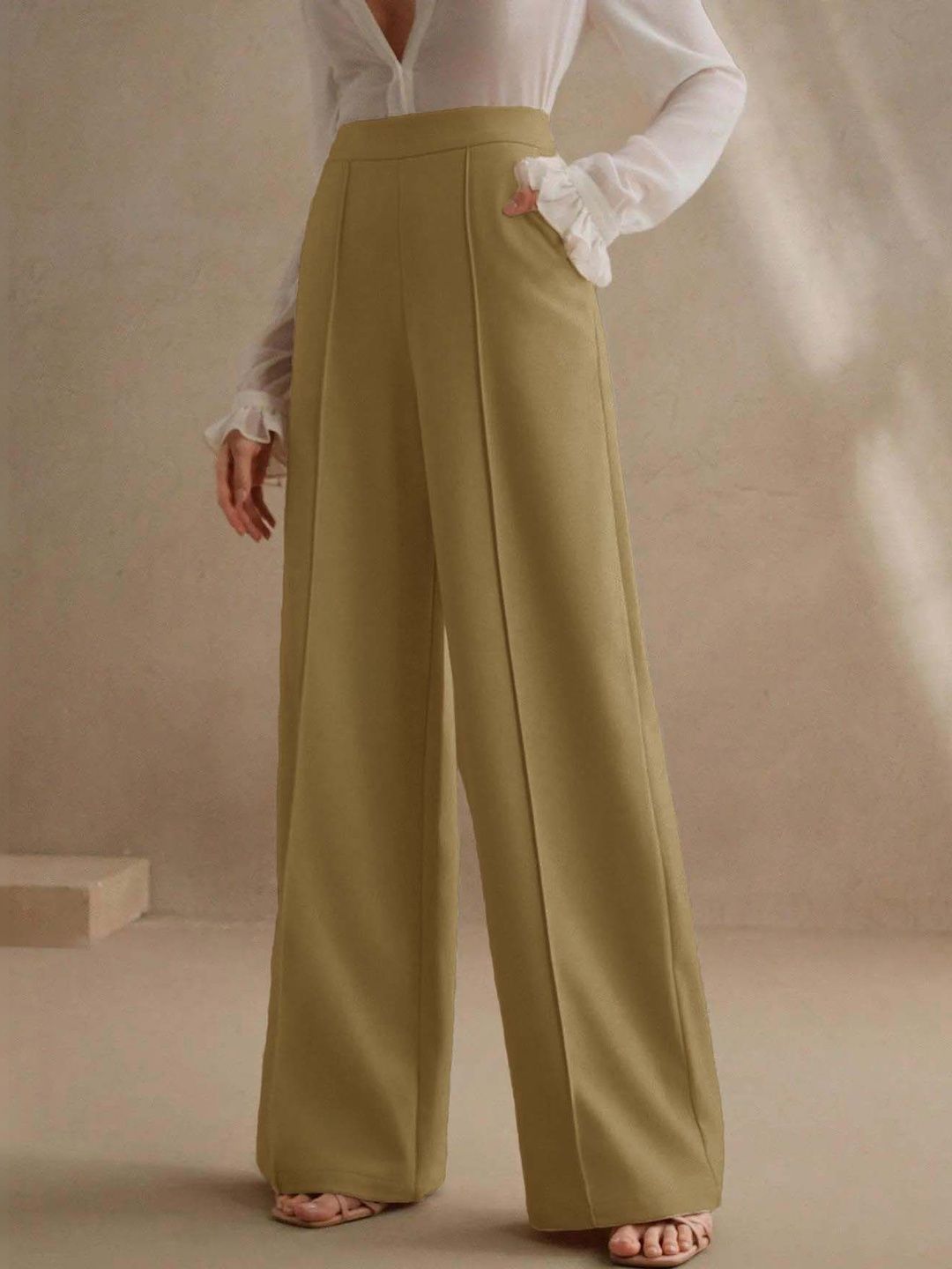 Women Wrinkle Free Trousers