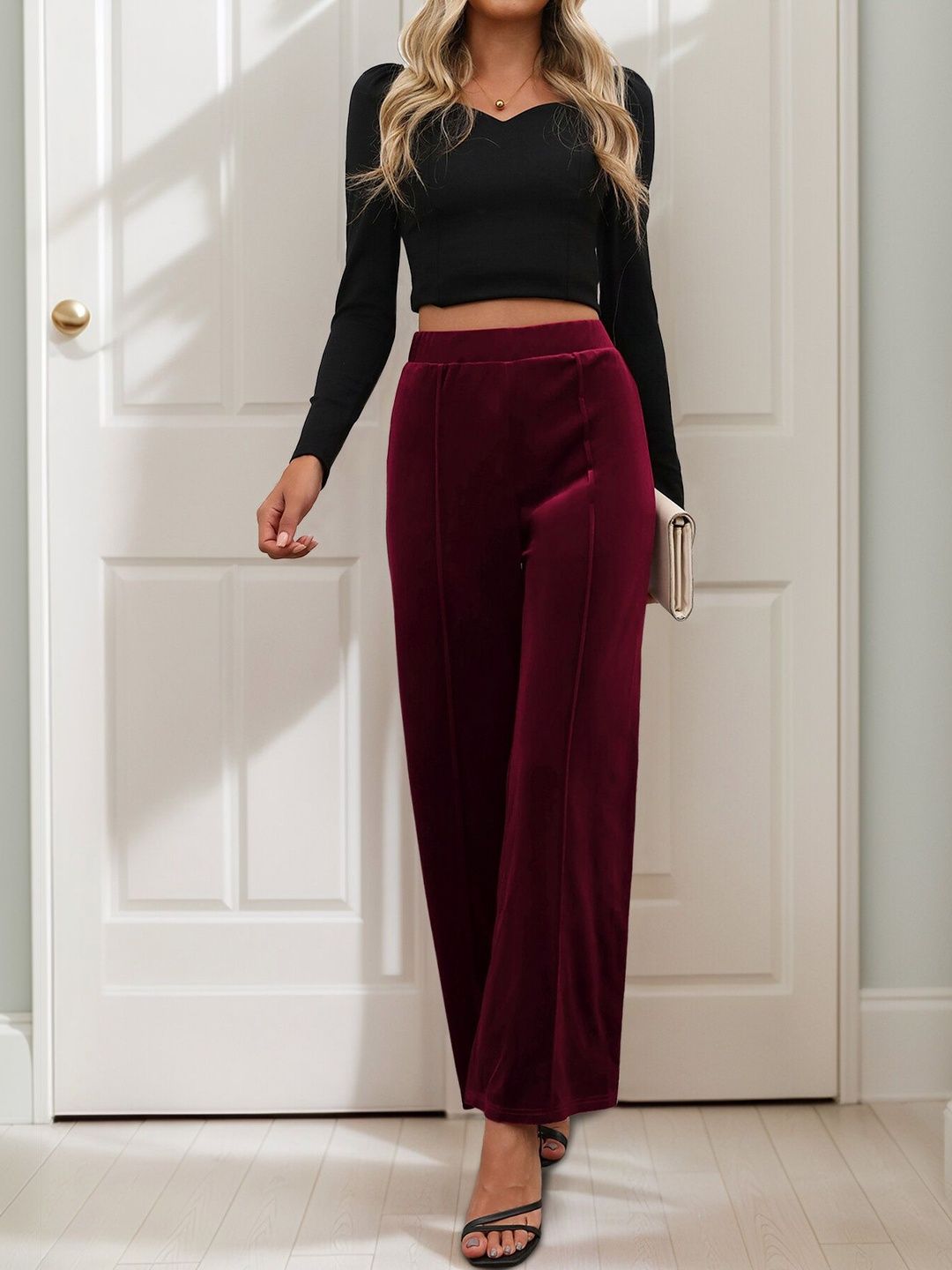 Women High-Rise Trousers