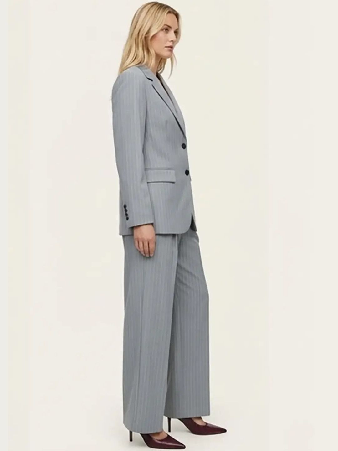Striped Coat with Trousers