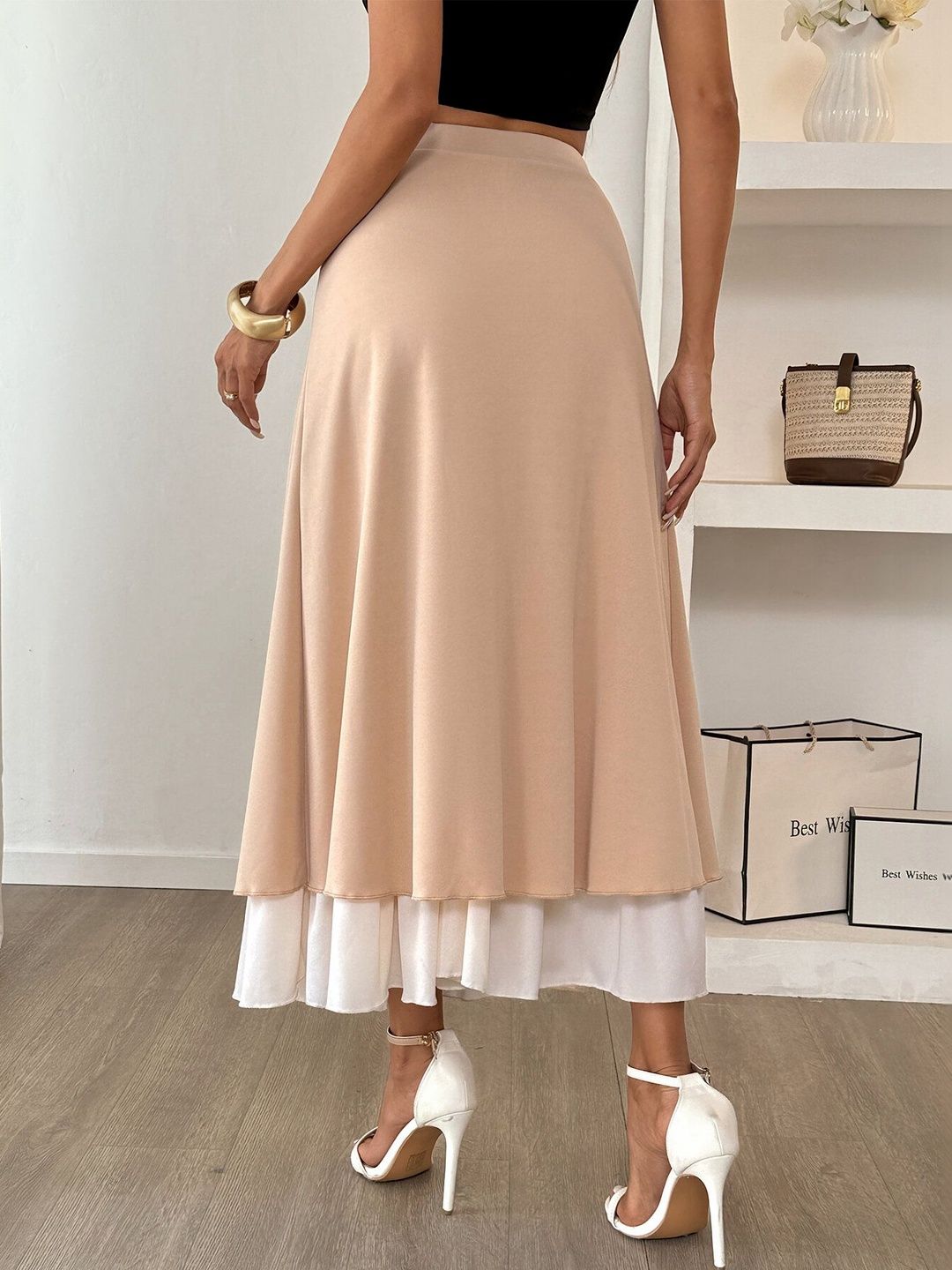Layered Midi Skirt