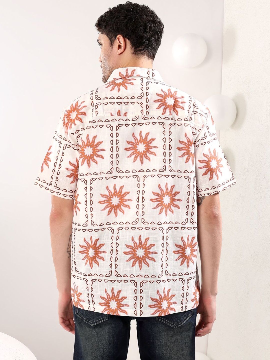 NOWI Men Printed Casual Shirt
