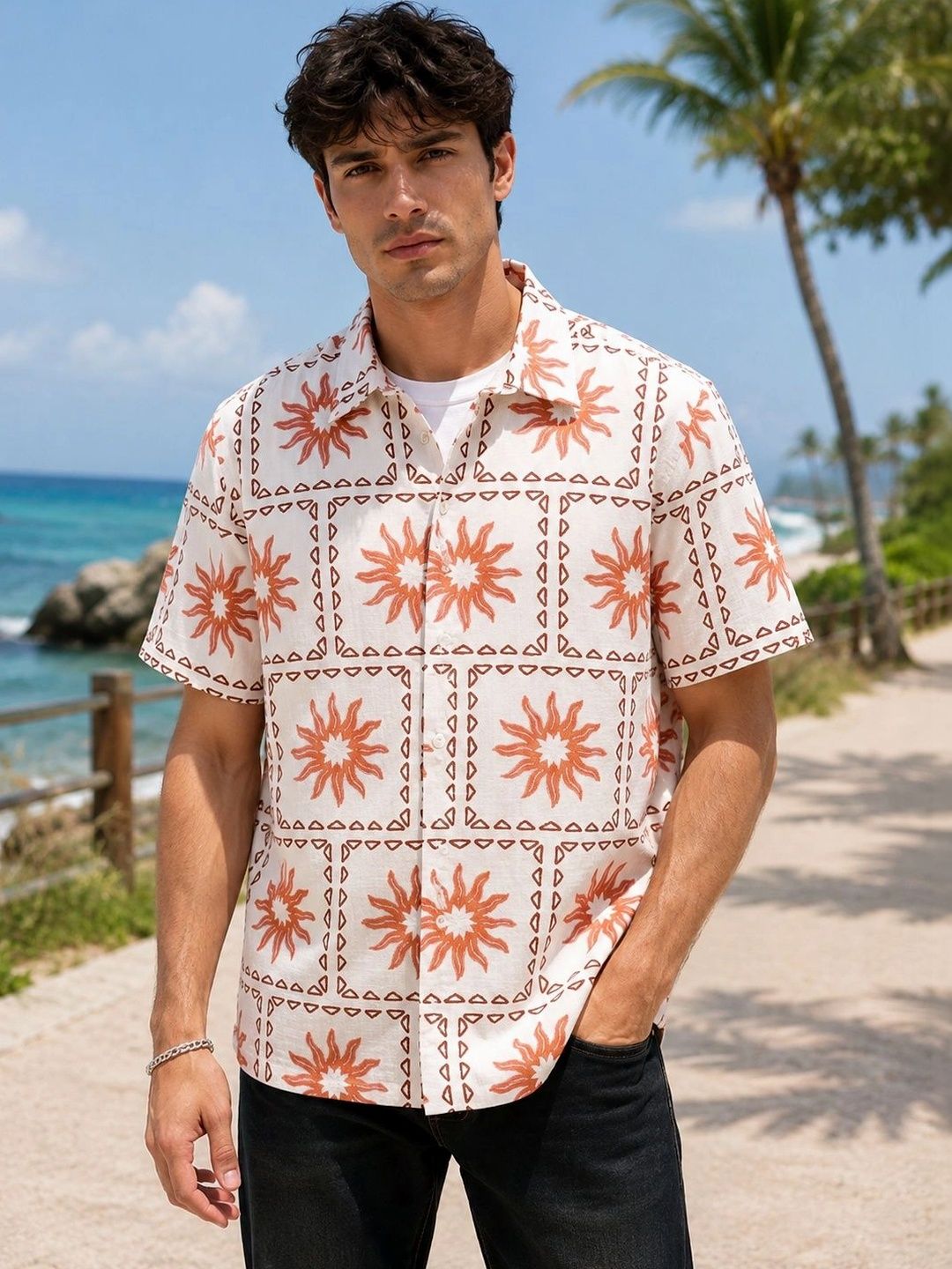 Men Printed Casual Shirt