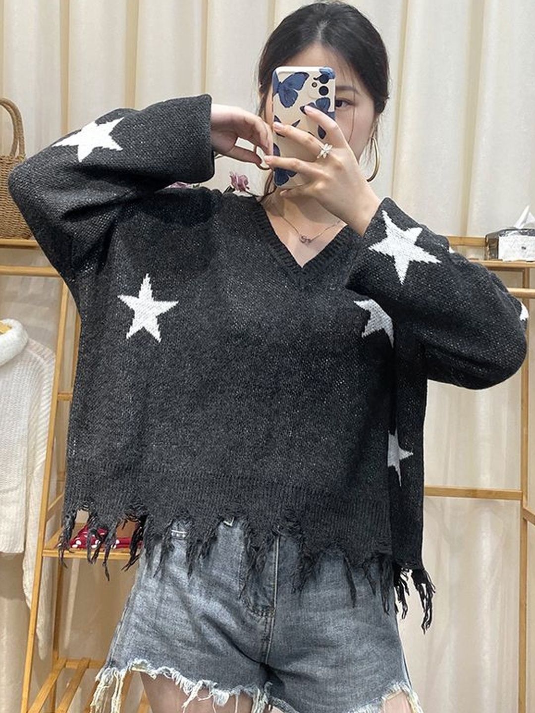 Women's Nowi Women Printed Pullover With Fringed Detail
