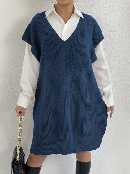 Women Ribbed Sweater Vest