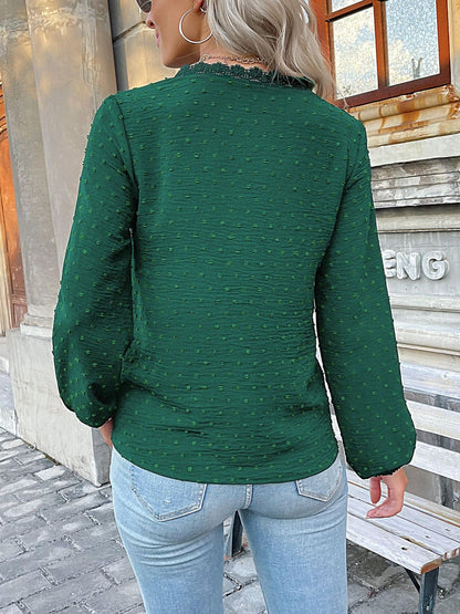 Women's Green Cotton Top Printed Regular Fit