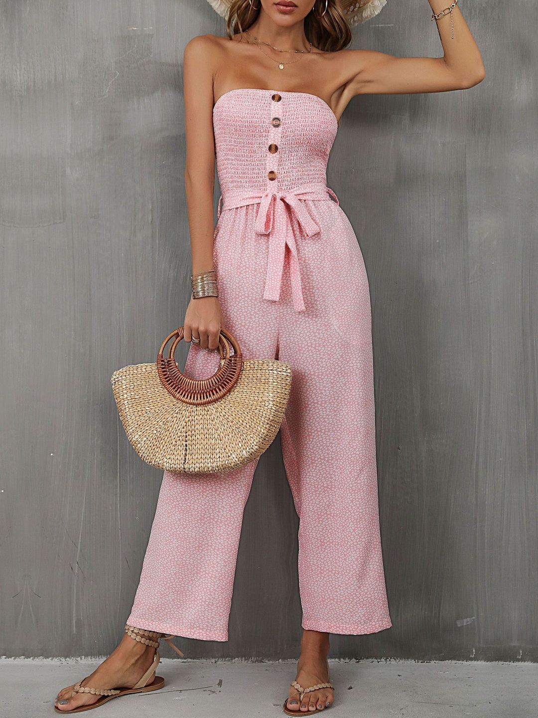Printed Basic Jumpsuit