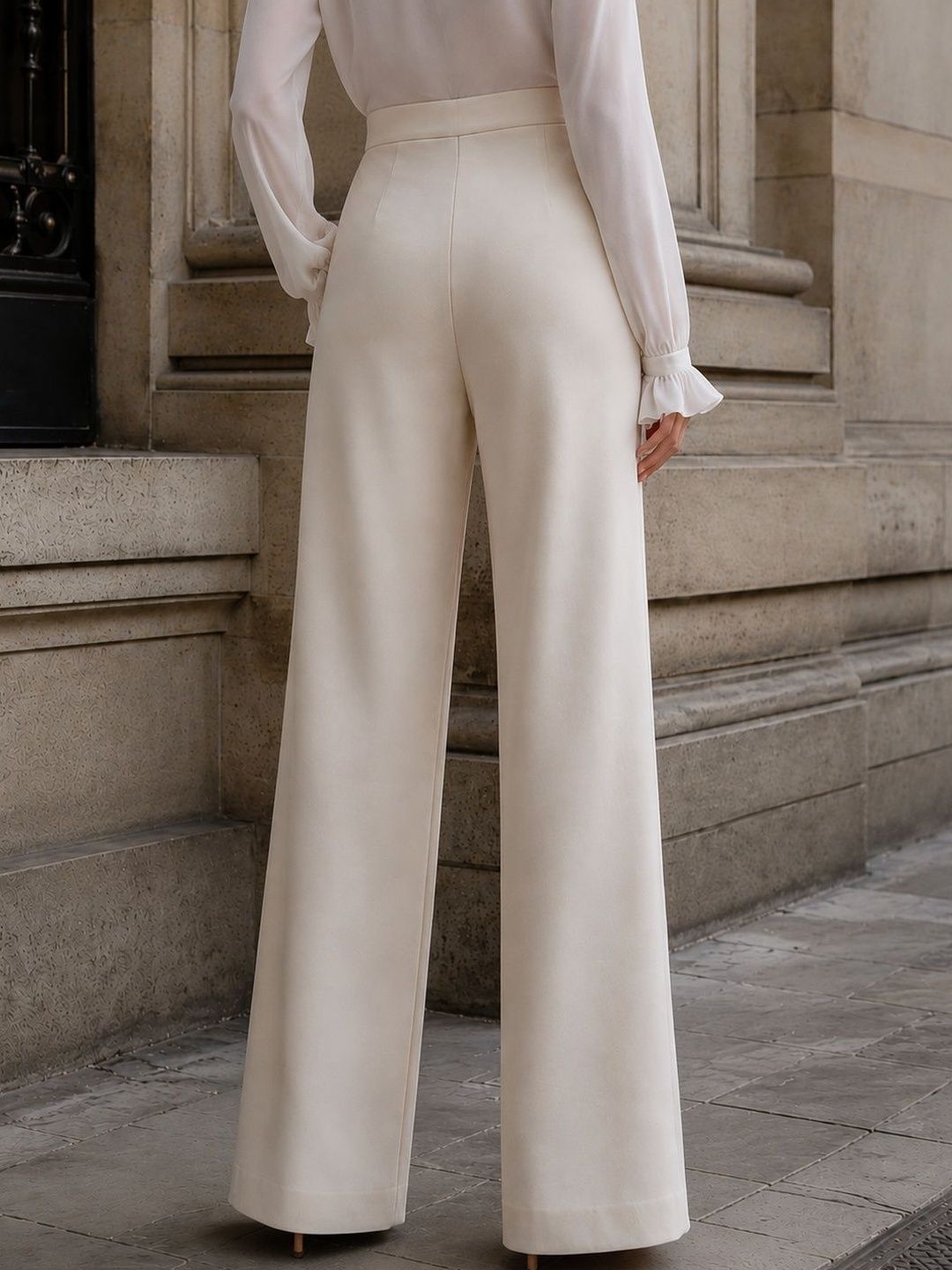 Women Relaxed Wrinkle Free Trousers