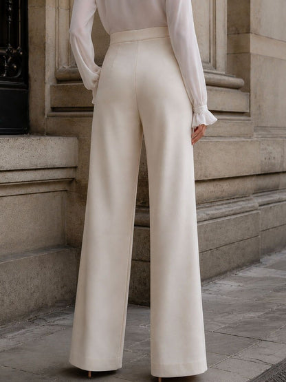Women Relaxed Wrinkle Free Trousers