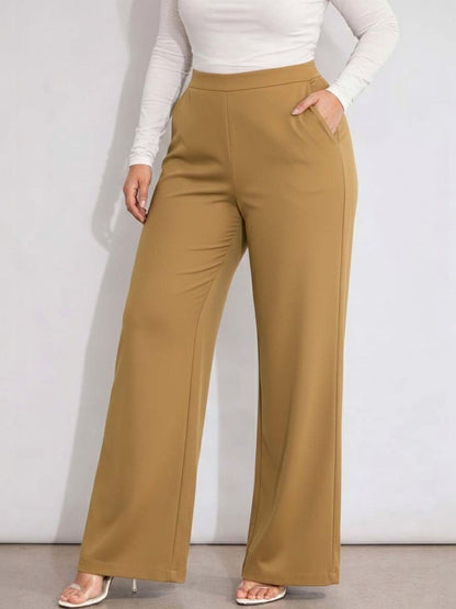 Women Straight Fit Wrinkle Free Trousers