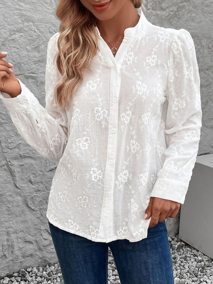 Women Semi Sheer Casual Shirt