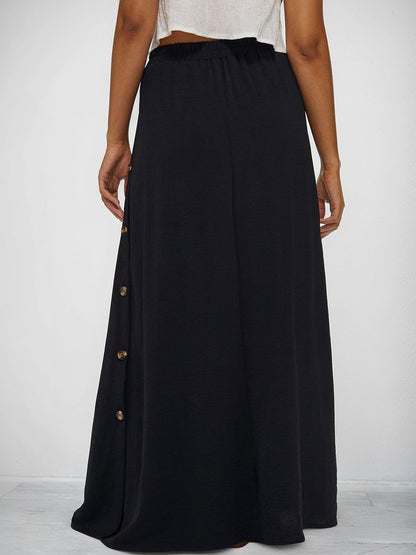NOWII Flared Mid Rise Maxi Skirts