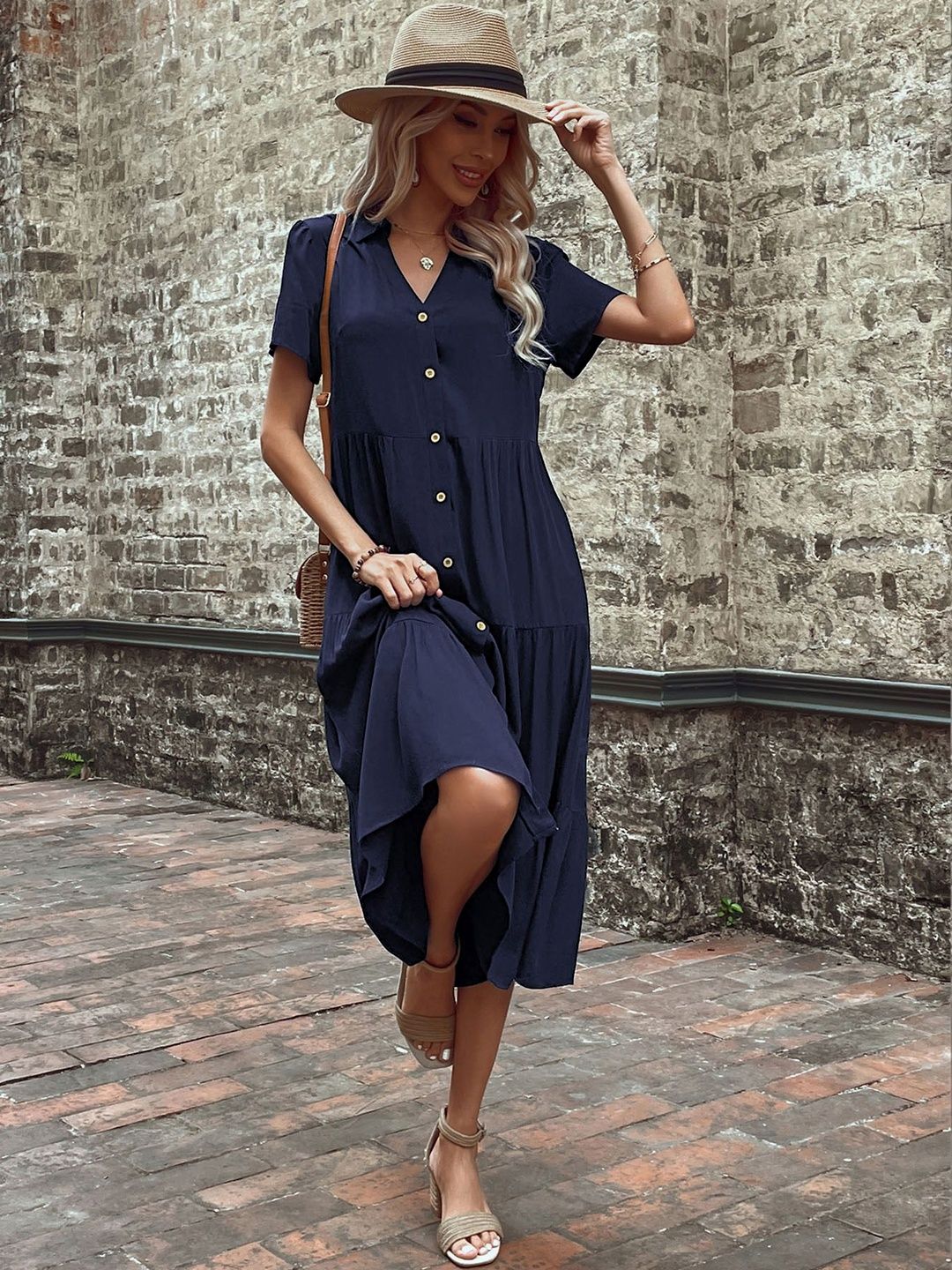 A-Line Midi Dress
