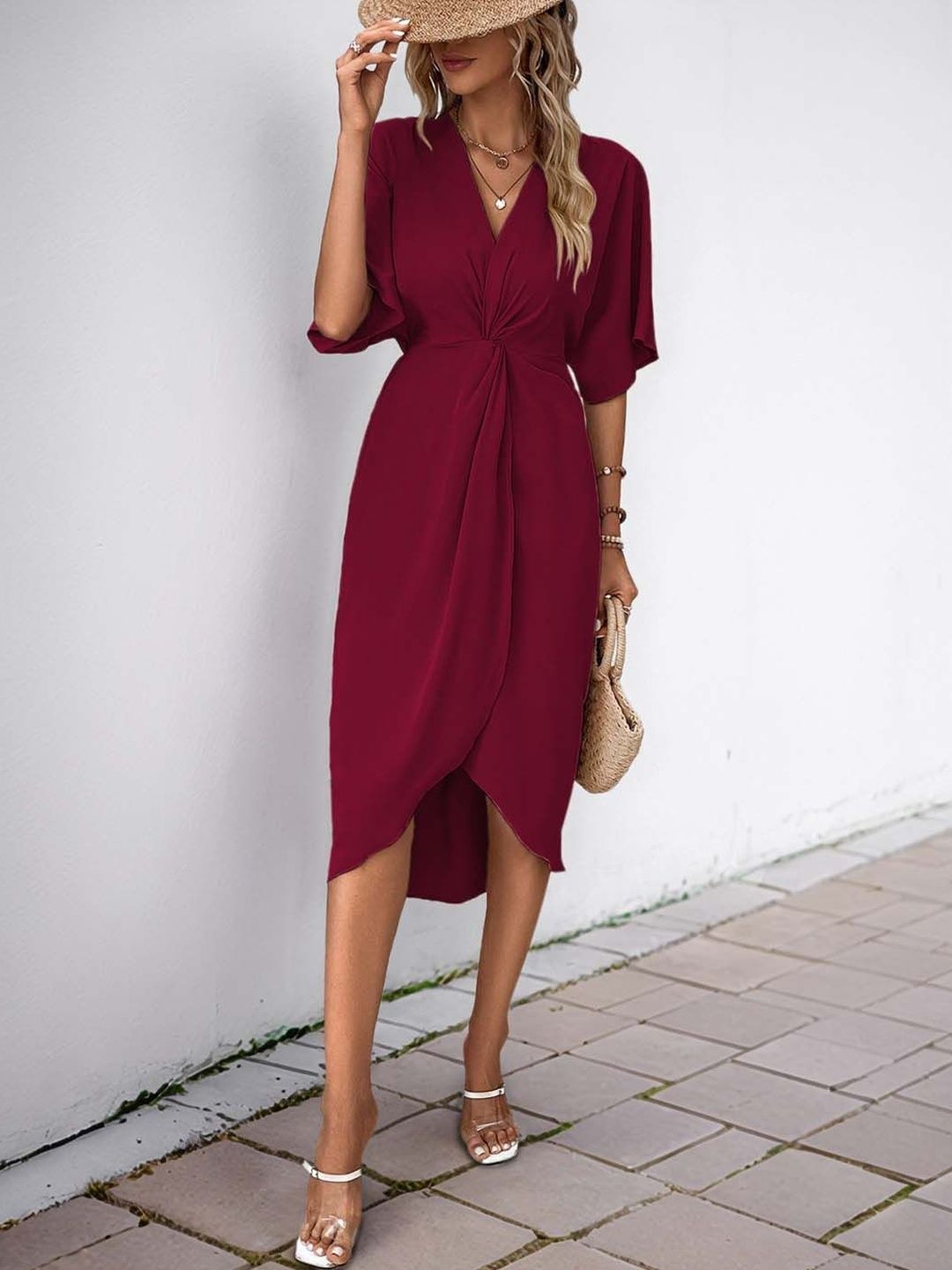 Midi Dress Style 60 - Nowi Korean Fashion