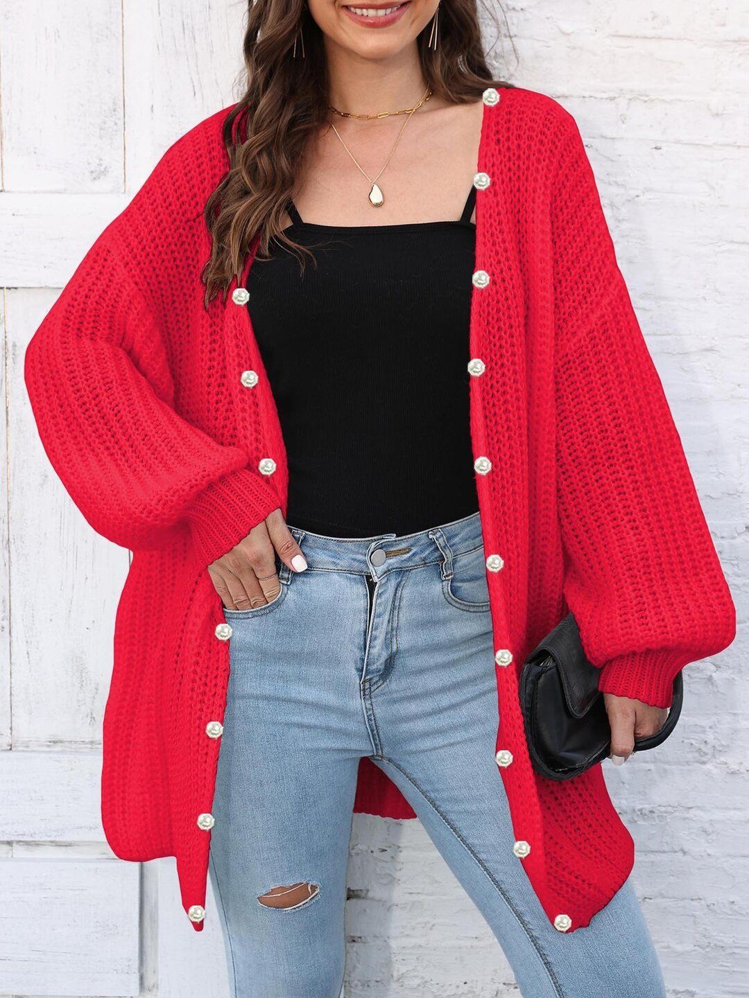 Women Ribbed Cardigan