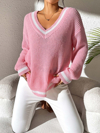 Women Striped Pullover