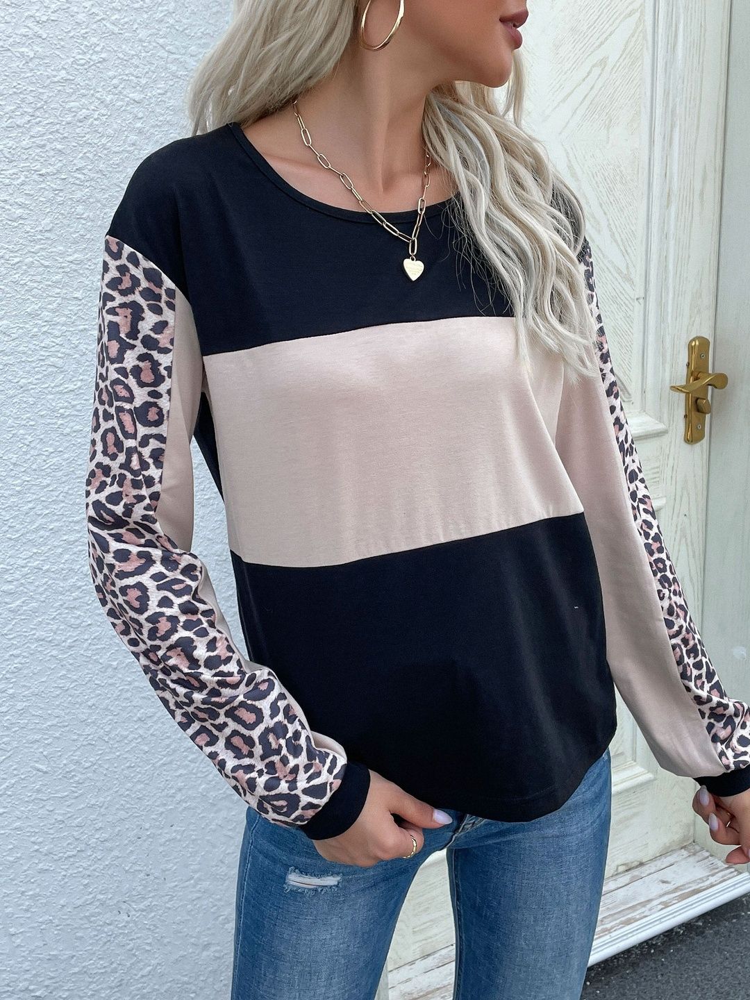 Women Colourblocked T-shirt
