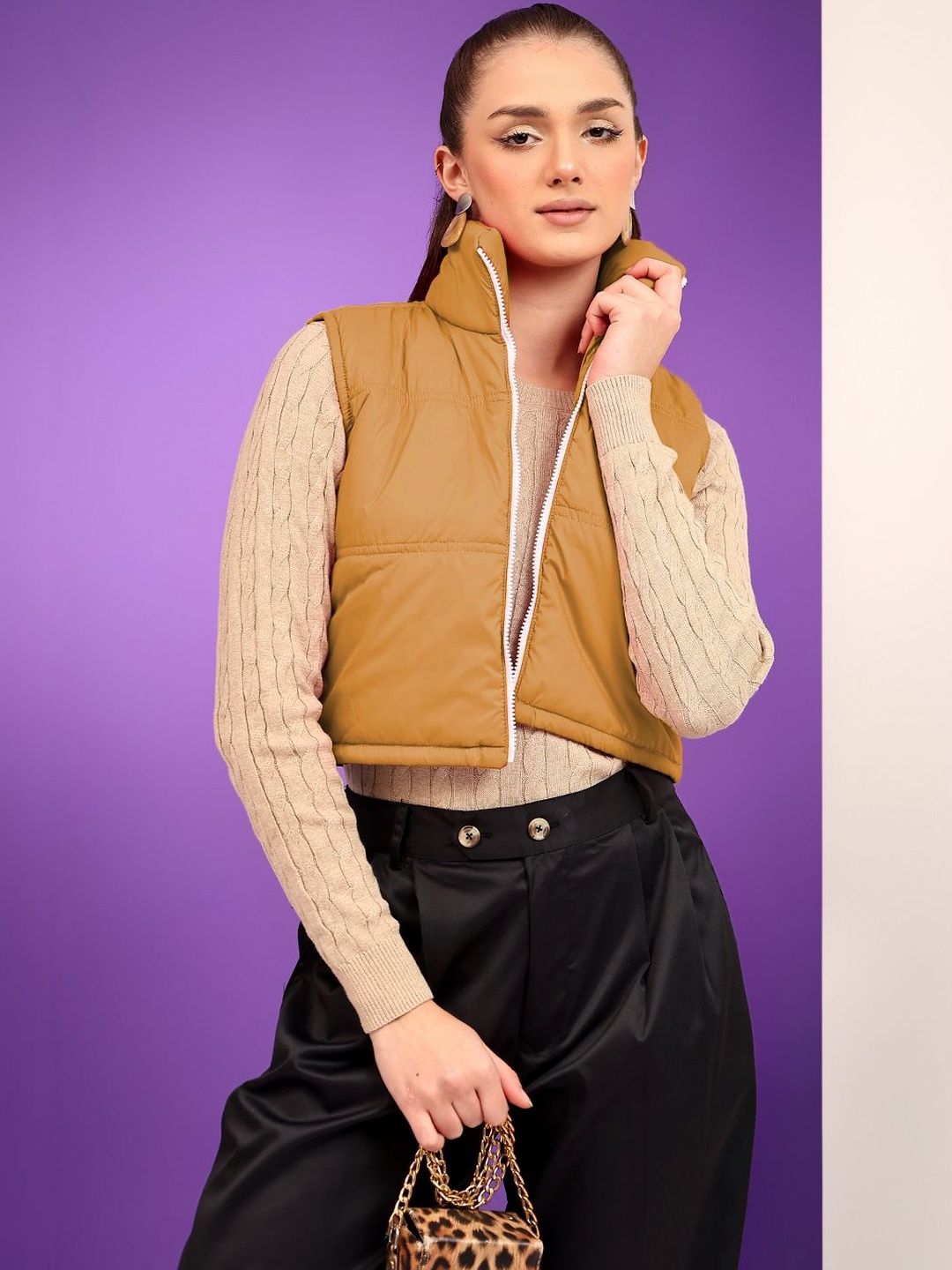 NOWI Women Lightweight Crop Puffer Jacket