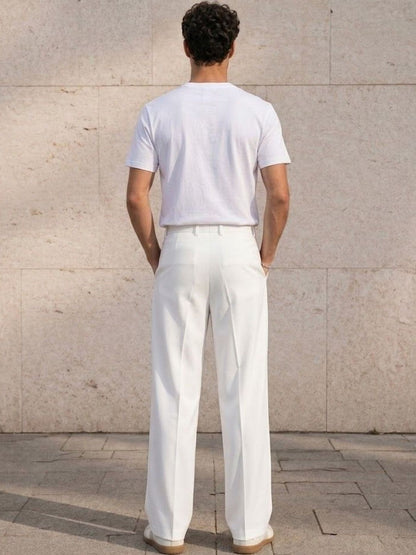 Men Pleated Trousers
