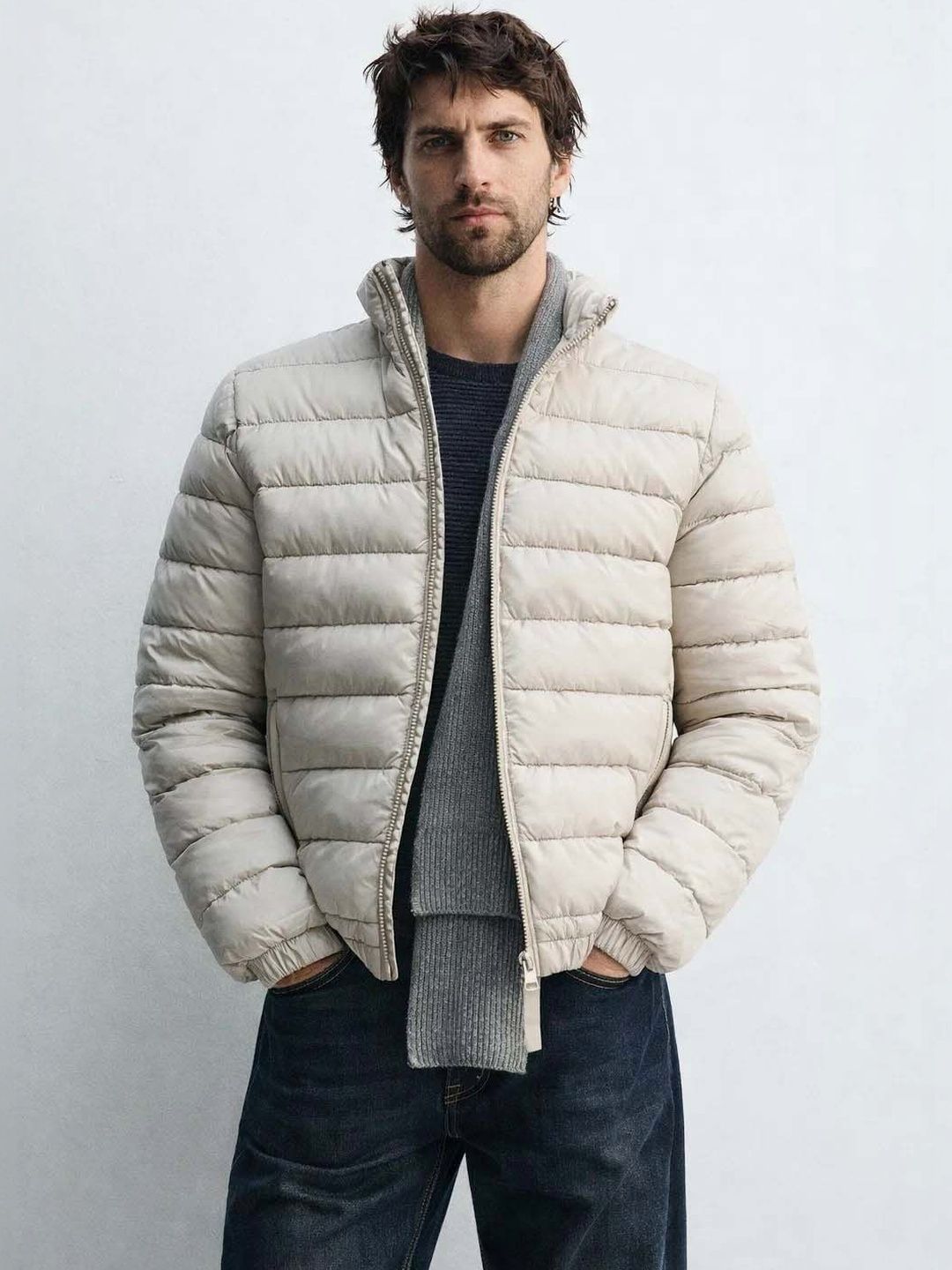 Lightweight Puffer Jacket Style 16 - Nowi Korean Fashion
