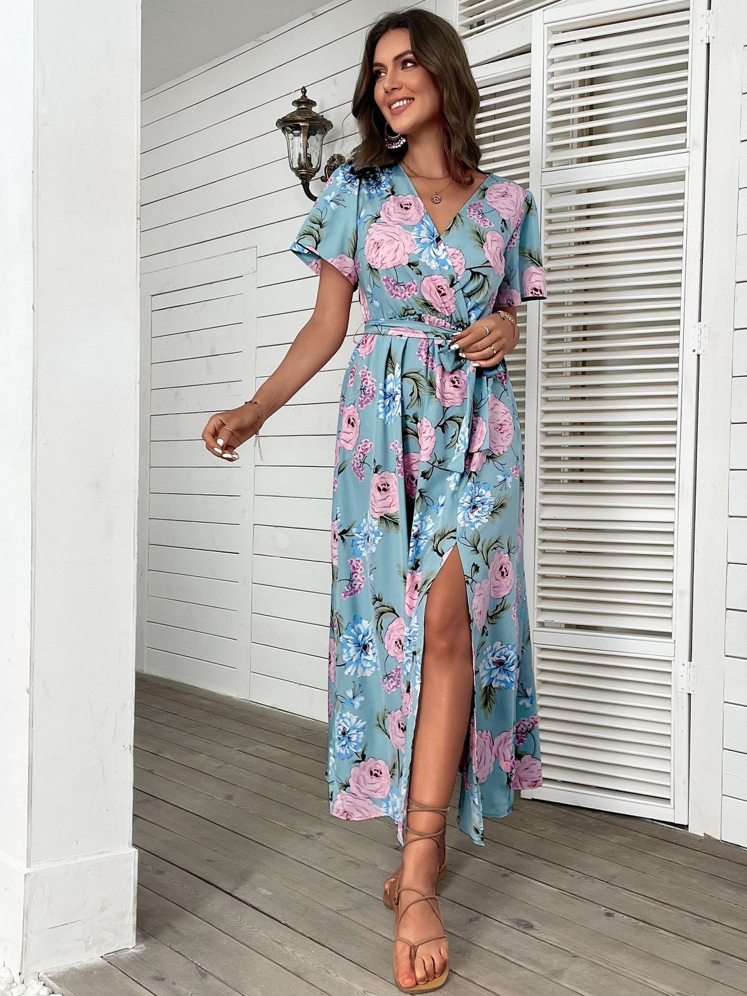 Floral Print Maxi Dress