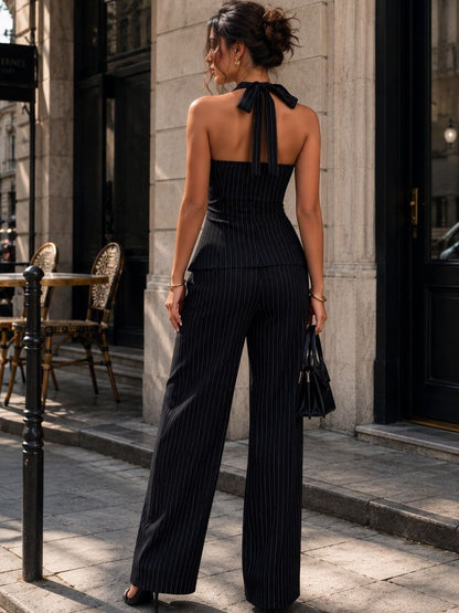 Striped Top with Trousers